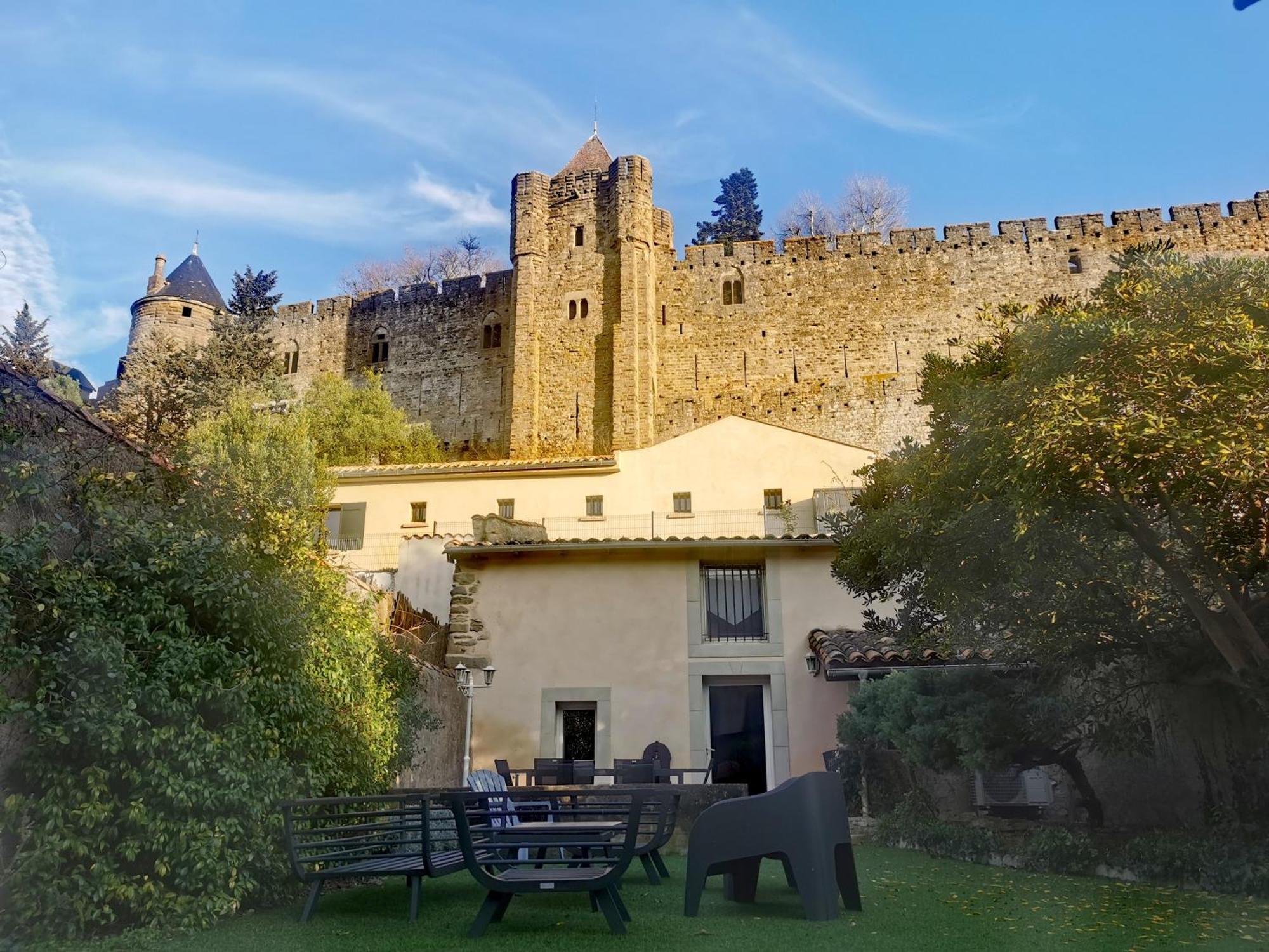 Le Cellier De Beaulieu, Au Pied De La Cite, Maison De Vacances Avec Climatisation Et Jacuzzi Carcassonne Eksteriør billede
